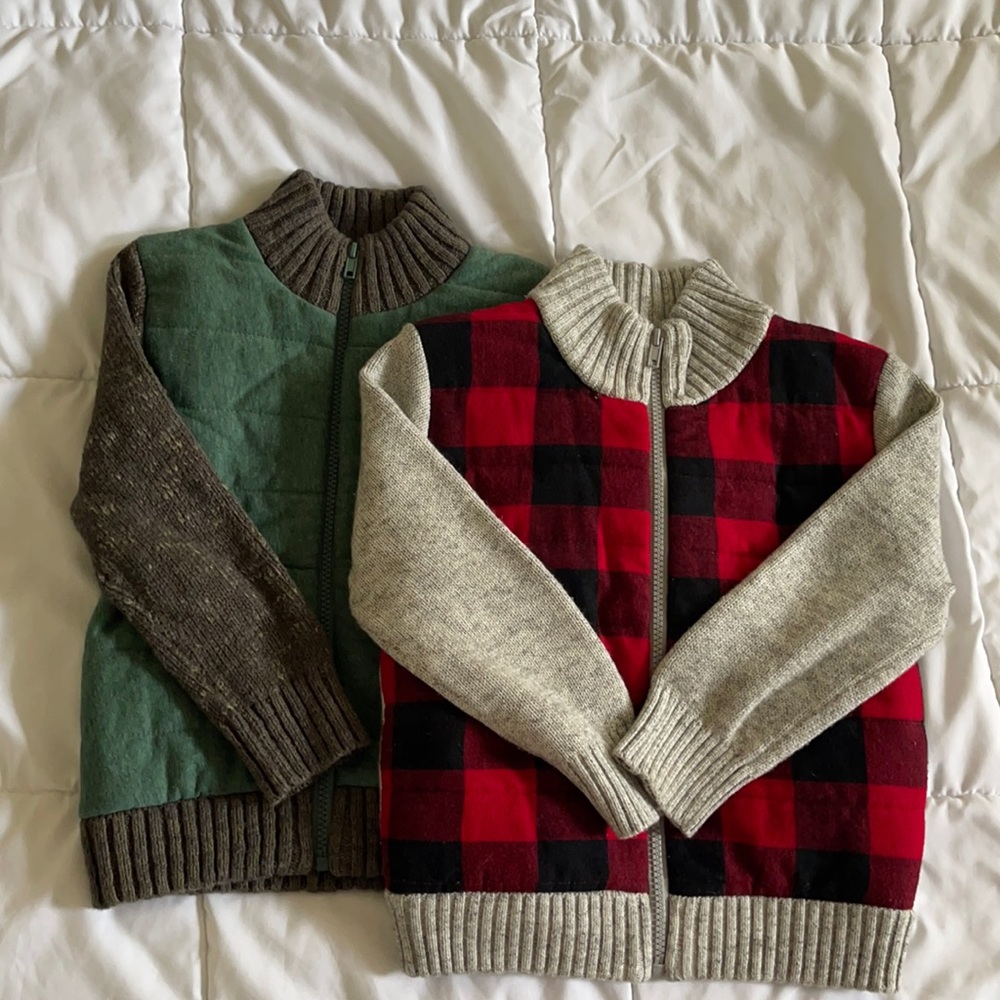 Two toddler sweaters